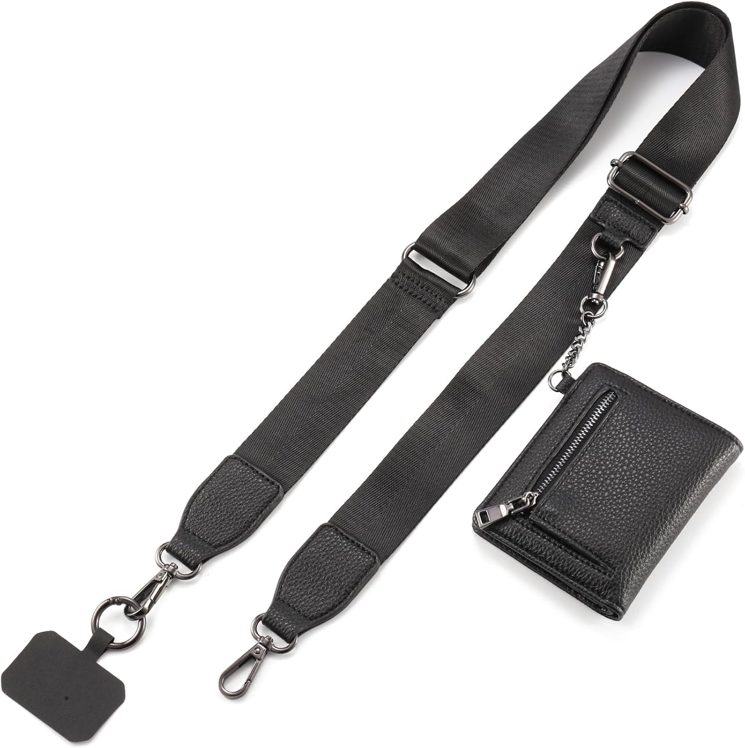 ZORBES Phone Strap with Zippered Pouch, Phone Strap with Wallet ZORBES Phone Strap with Zippered Pouch, Phone Strap with Wallet
